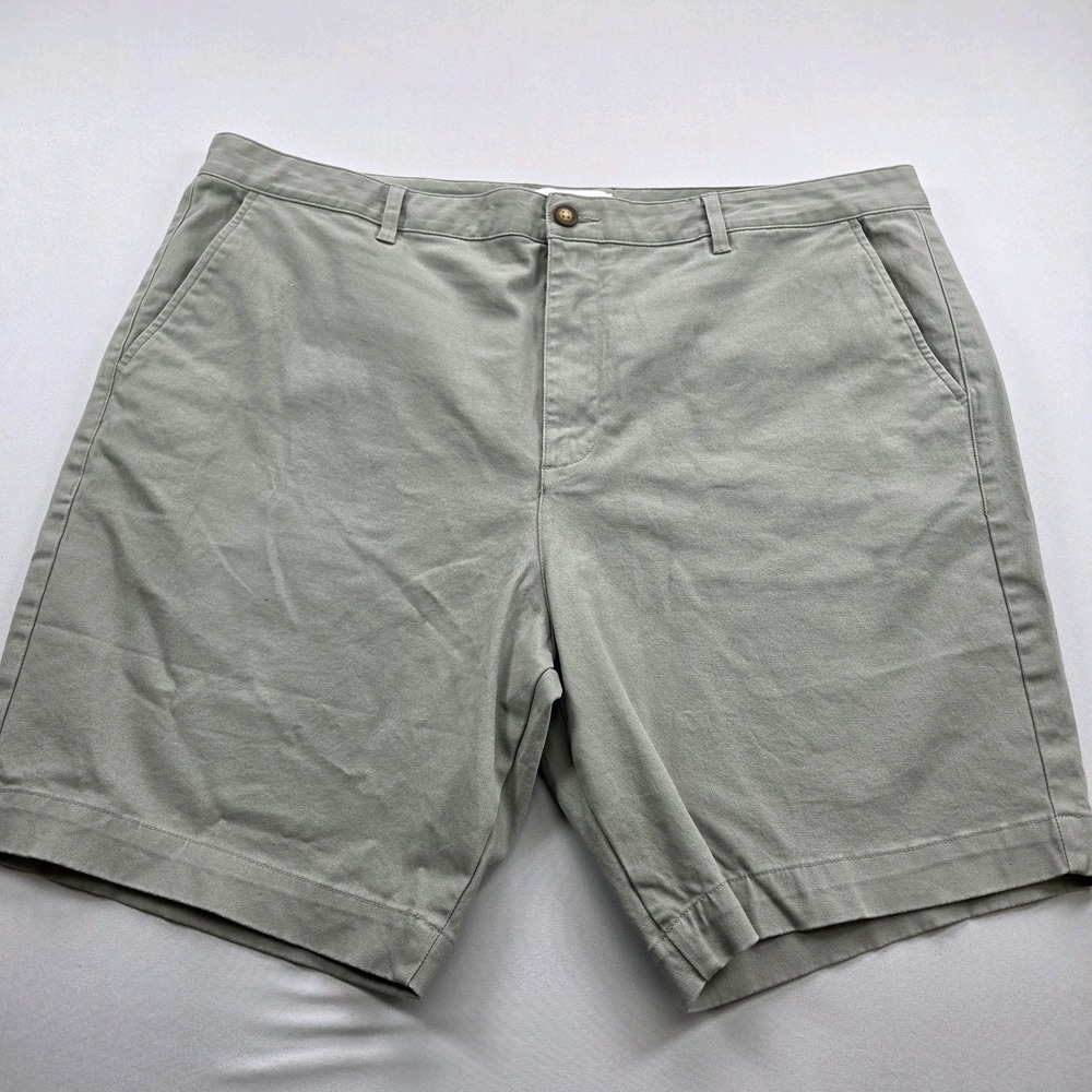 Mott & Bow Shorts Mens 38 Gray Performance Cotton Stretch Chino 8" Inseam